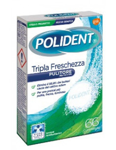 Polident tripla fresch 66cpr