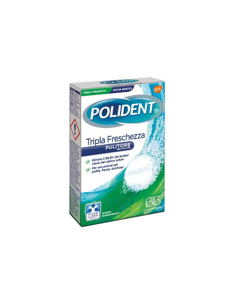 Polident tripla fresch 66cpr