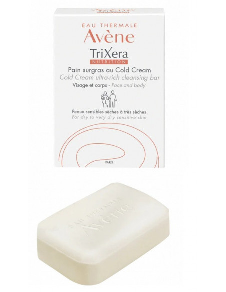 Avene trixera sapone solido viso e corpo 100g