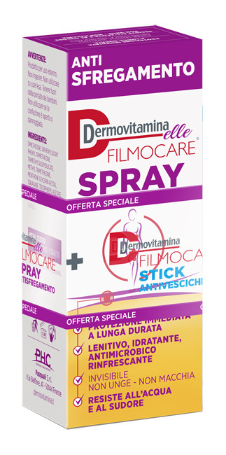 Dermovitamina filmocare elle spray antisfregamento per esigenze femminili di protezione della pelle 30ml