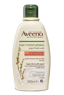 Aveeno bagno doccia albicocca&miele 300ml