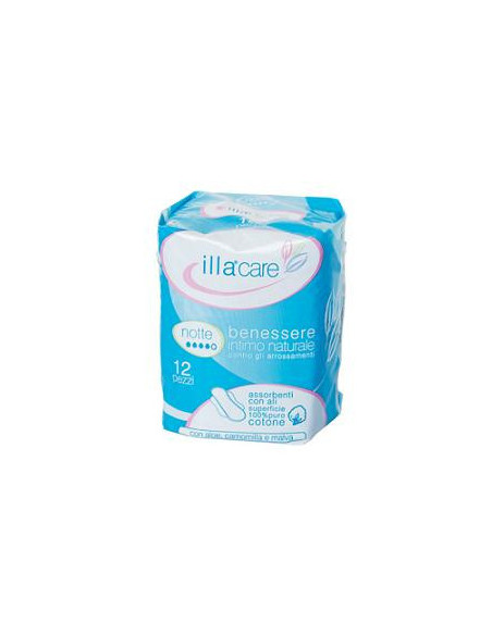 Illa care assorbente notte 12p