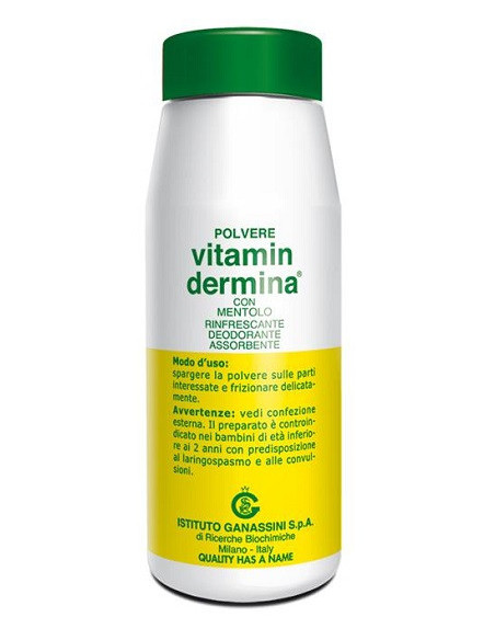 Vitamin dermina polvere con mentolo 100g