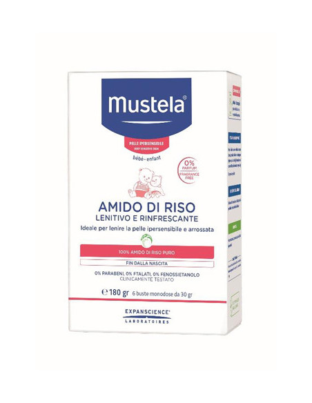 Mustela amido di riso 180g