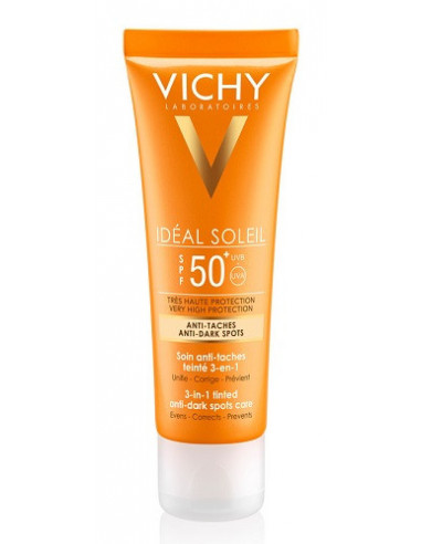 Vichy ideal soleil viso anti-macchie spf50+ 50ml