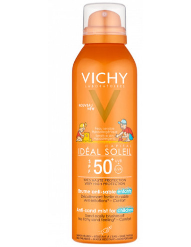 Vichy ideal soleil bambini spray anti-sabbia 50+ 200ml