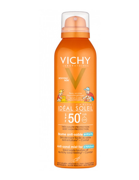 Vichy ideal soleil bambini spray anti-sabbia 50+ 200ml
