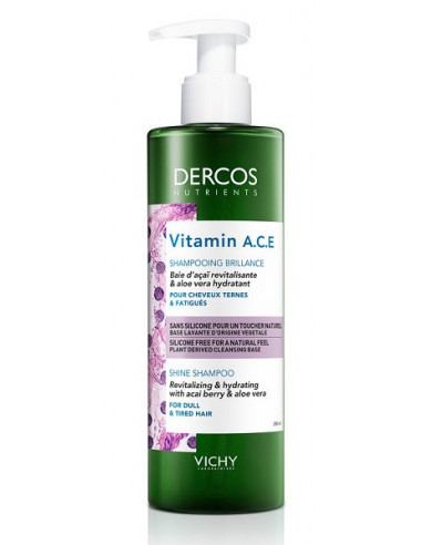 Vichy dercos nutrients vitamin a.c.e. shampoo illuminante 250ml