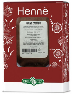 Euderma henne' castano per capelli 100g