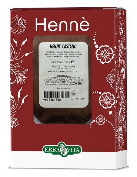 Euderma henne' castano per capelli 100g