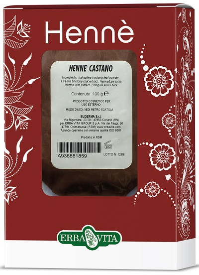 Euderma henne' castano per capelli 100g