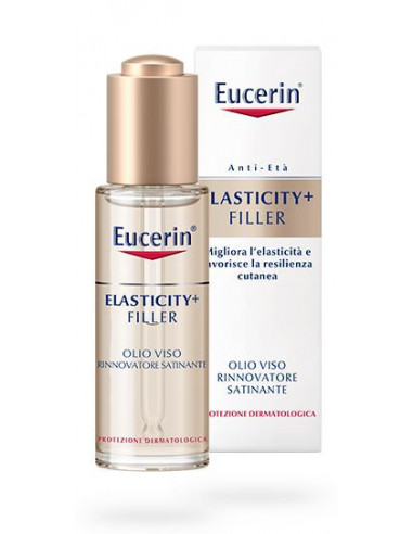 Eucerin elasticity + filler olio viso rinnovatore satinante 30ml