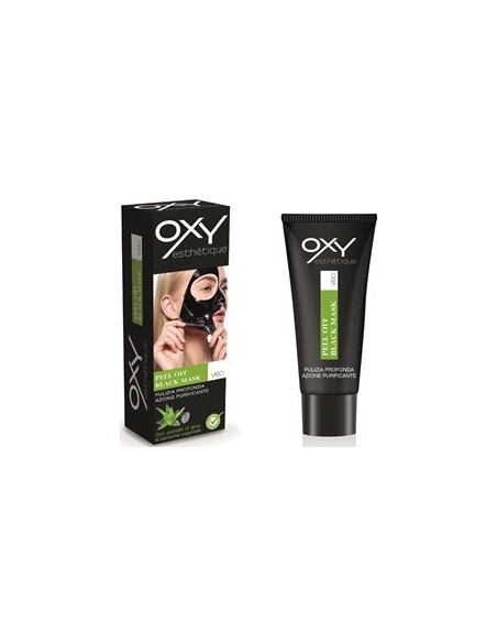 Oxy black mask maschera viso al carbone e aloe vera 100ml