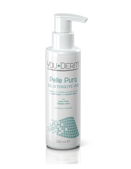 You derm pelle pura gel detergente viso 50ml
