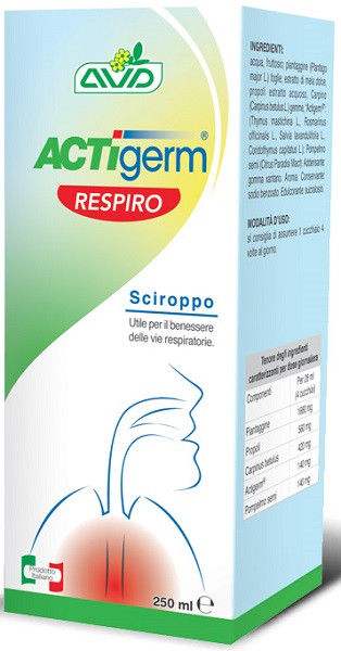 Actigerm respiro sciroppo250ml