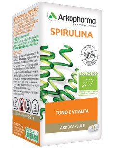 Arkocapsule spirulina biologico tono e vitalita' 45 capsule