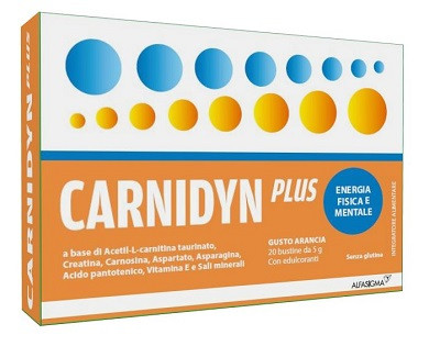 Image of Carnidyn plus per stanchezza fisica e mentale gusto arancia 20 bustine cod085