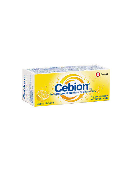 Cebion vitamina c gusto limone 10 compresse effervescenti