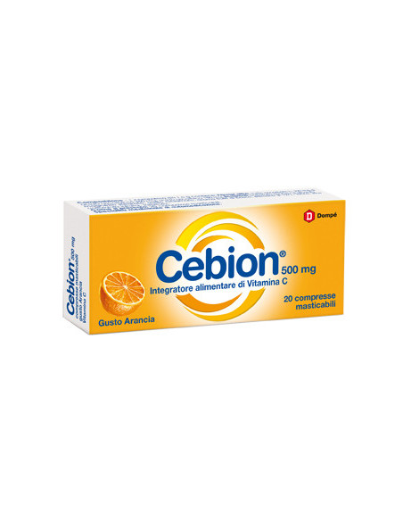 Cebion vitamina c gusto arancia 20 compresse masticabili