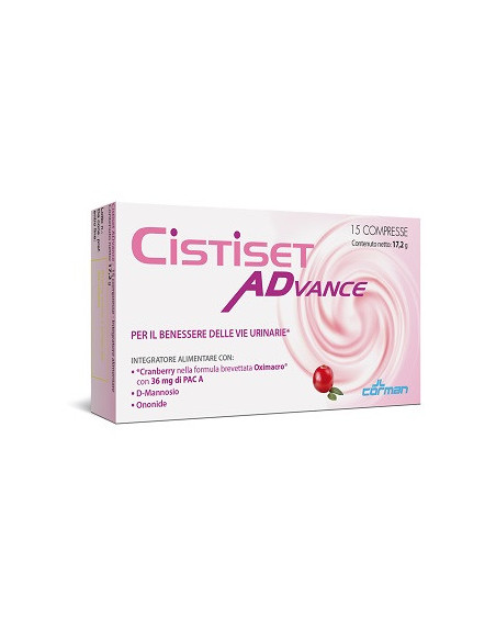 Cistiset advance integratore vie urinarie 15 compresse