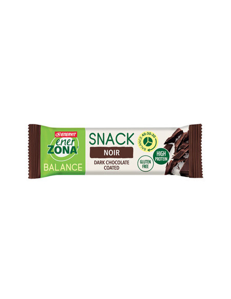 Enerzona snack noir barretta proteica al cioccolato fondente 33g