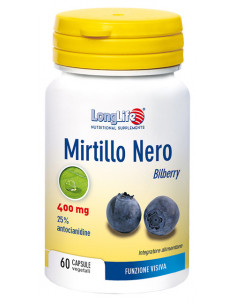 Longlife mirtillo nero 60 capsule | Clubfarma