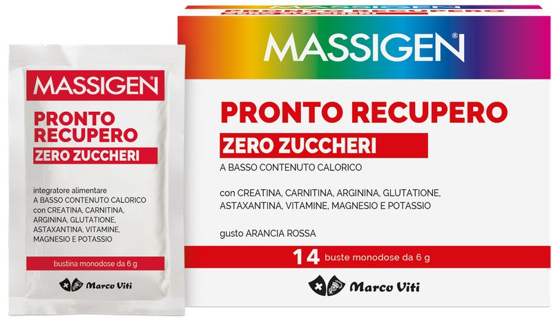 Marco viti massigen pronto recupero senza zuccheri 14 buste 6g