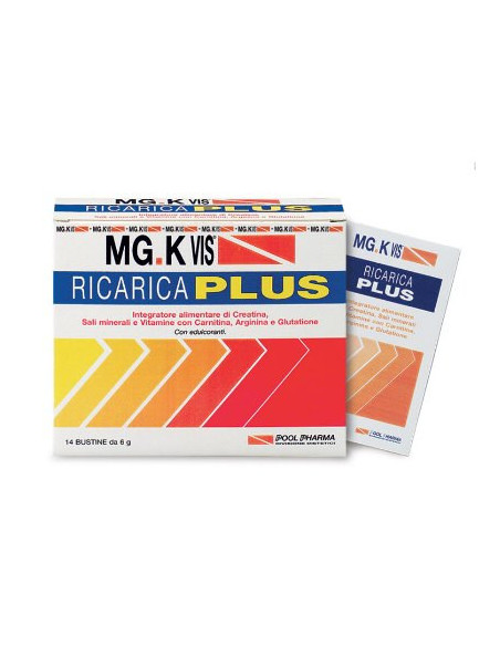 Mgk vis ricarica plus integratore energetico 14 bustine