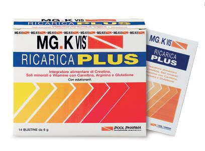 Image of Mgk vis ricarica plus integratore energetico 14 bustine cod085