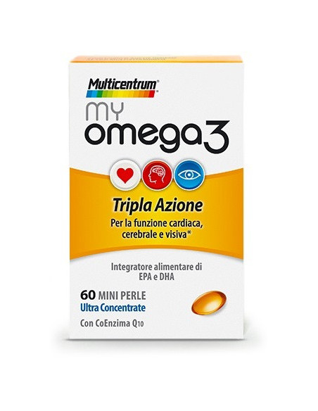 Multicentrum myomega3 funzione cardiaca - cerebrale - udito 60 mini perle