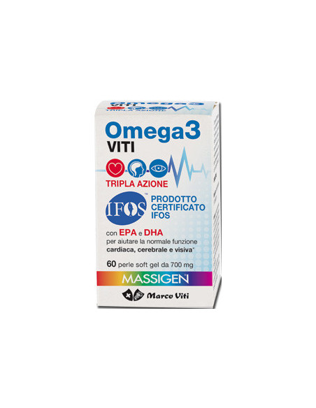 Marco viti omega3 viti tripla azione 60 perle