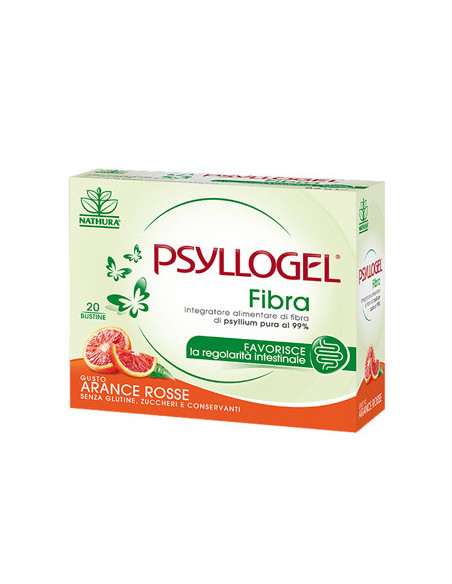 Psyllogel fibra arance rosse per favorire la regolarità intestinale 20 bustine