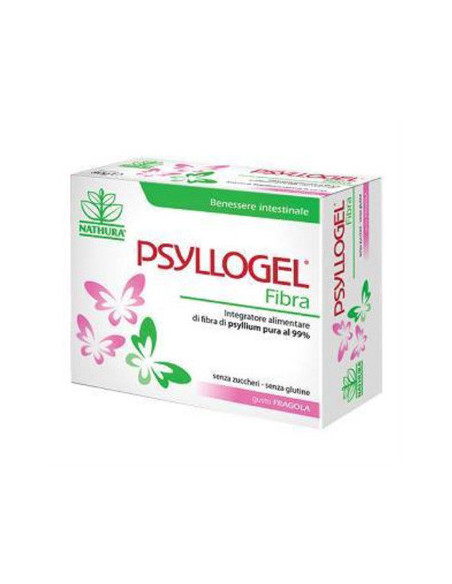 Psyllogel fibra fragola per favorire la regolarità intestinale 20 bustine