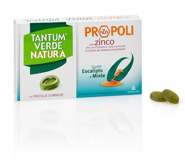 Image of Tantum verde natura 15 pastiglie gommose propoli zinco eucalipto e miele cod085