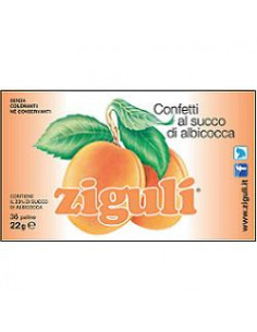 Ziguli *albicocca 22 g