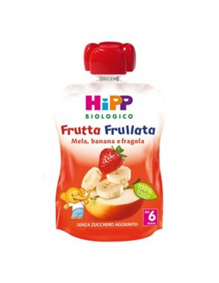 Hipp bio frutta frullata mela banana fragola 90g