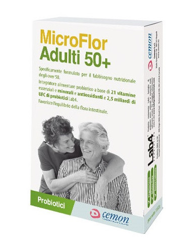 Microflor adulti 50 piu 30cps