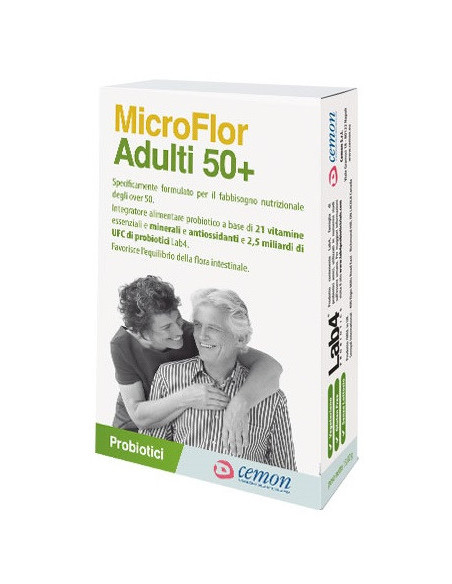 Microflor adulti 50 piu 30cps