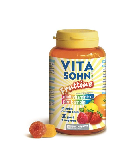 Vitasohn junior fruttine multivitaminico 60 caramelle