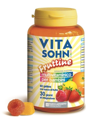 Vitasohn junior fruttine multivitaminico 60 caramelle