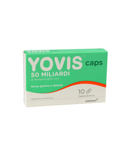 Yovis caps 50 miliardi fermenti lattici per equilibrio flora batterica intestinale 10 capsule