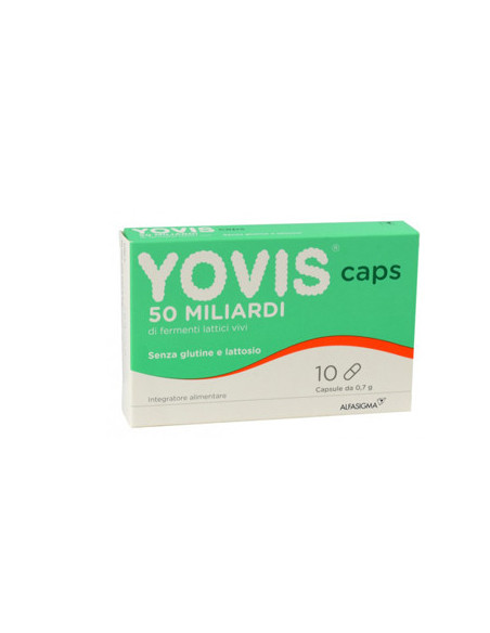 Yovis caps 50 miliardi fermenti lattici per equilibrio flora batterica intestinale 10 capsule