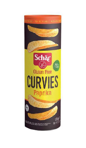 Image of Schar curvies gusto paprika chip di patate senza glutine 170g cod085
