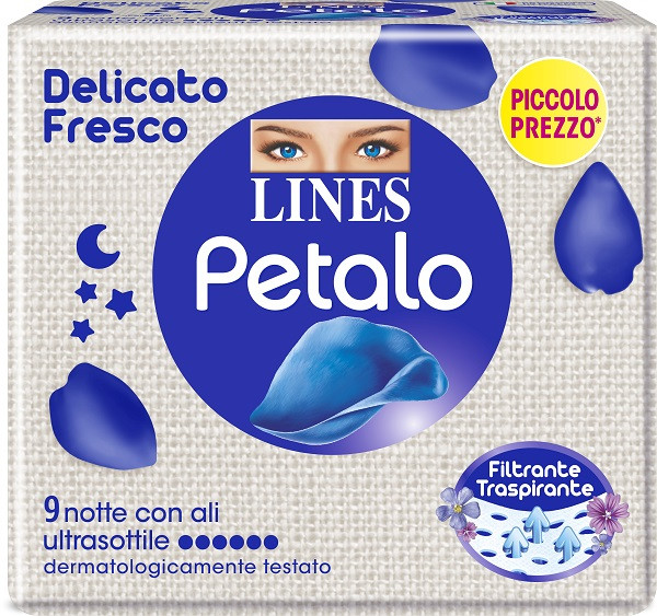 Lines petalo blu notte 9pz