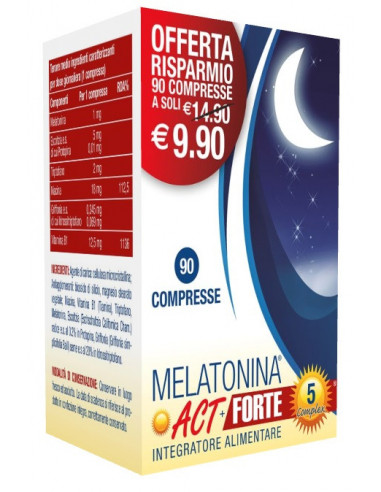 Melatonina act + forte 5 complex 90 compresse