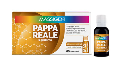 Massigen pappa reale 10 flaconcini 25ml