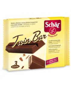 Schar twin wafer ricoperti di cioccolato al latte 3barrette