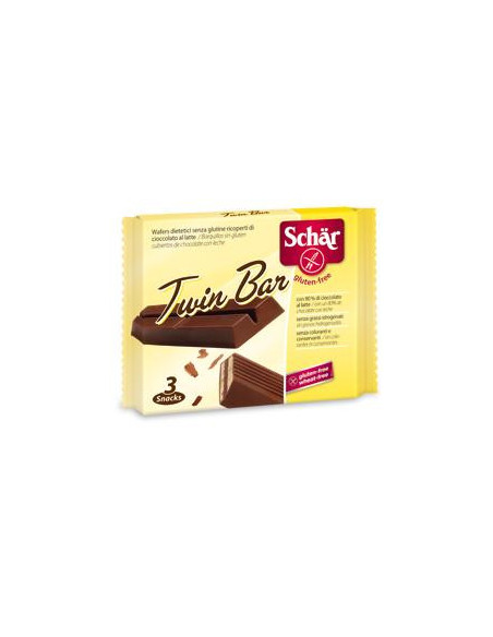 Schar twin wafer ricoperti di cioccolato al latte 3barrette
