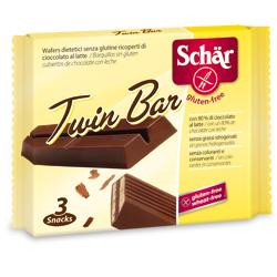 Schar twin wafer ricoperti di cioccolato al latte 3barrette