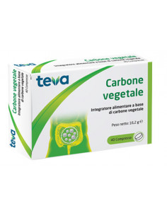 Teva carbone vegetale 40 compresse
